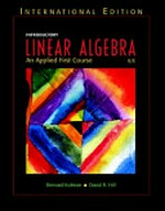 Introductory linear algebra: an applied first course