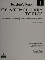 Contemporary Topics 1: Academic Listening and Note-Taking Skills