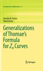 Generalizations of Thomae's Formula for Zn Curves.