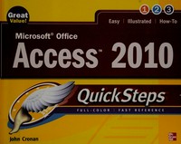 Access 2010, quick steps. Microsoft office.