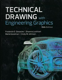 Technical drawing with engineering graphics