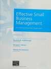 Effective small business management: an entrepreneurial approach