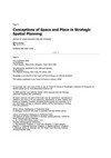 Conceptions of space and place in strategic spatial planning