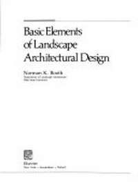 Basic elements of landscape architectural design