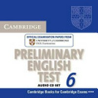 Cambridge preliminary English test 6: audio cd set