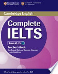 Complete IELTS bands 6.5 - 7.5: teacher's book