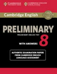 Cambridge English: preliminary English english test 8 with answers