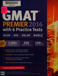 Gmat premier 2016 with 6 practice test