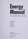 Energy manual: sustainable architecture