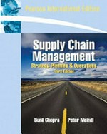 Supply chain management : strategy, planning, and operation /