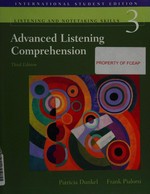 Advanced listening comprehension 3: listening and notetaking skills