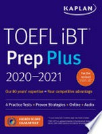 TOEFL® iBT prep plus 2020-2021