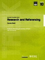 Research and Referencing module 10: Course Book