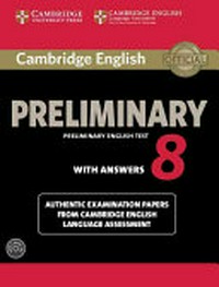 Cambridge English: preliminary English english test 8 with answers