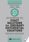Handbook of exact solutions for ordinary differential equations. Handbook of.