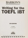 Barron's writing for the TOEFL ibt