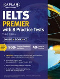 Kaplan IELTS premier with 8 practice tests: online book cd
